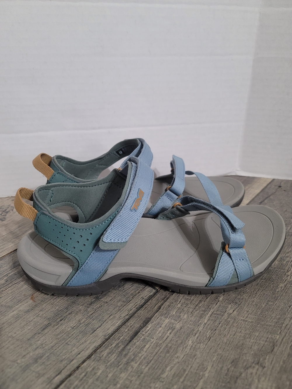 Teva Women’s Verra Light Blue Strappy Sport Sandals Sz9 Adjustable - Picture 2 of 10